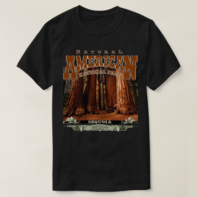 Camiseta Parque nacional Sequoia California (Diseño del anverso)