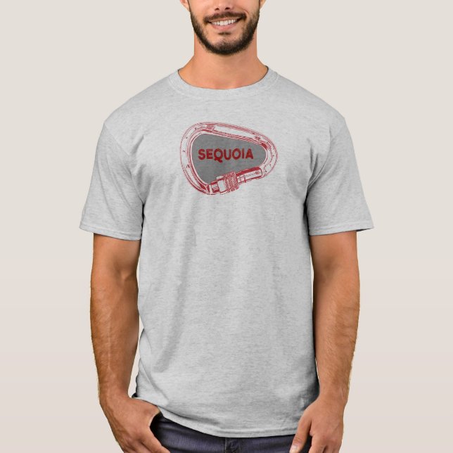 Camiseta Parque nacional Sequoia Escalada Carabiner (Anverso)