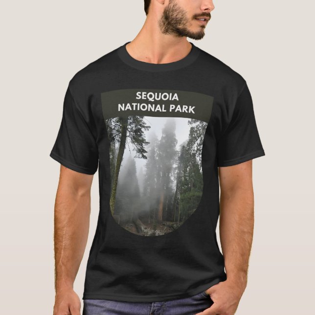 Camiseta Parque nacional Sequoia - Primavera Misty (Anverso)
