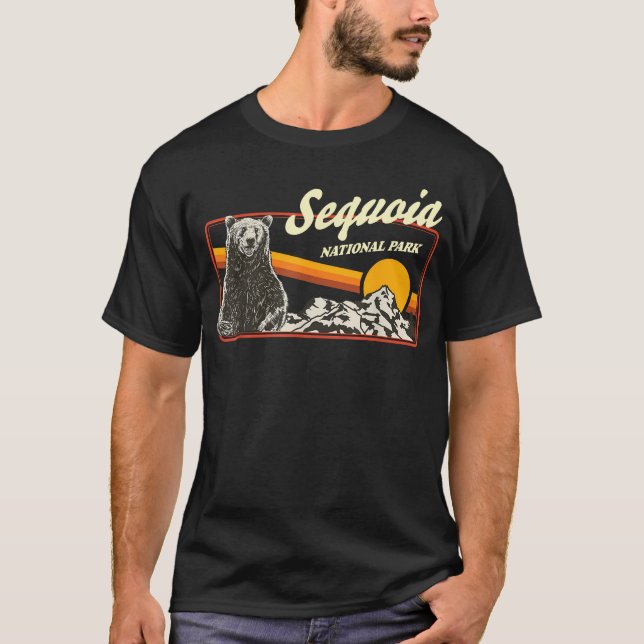 Camiseta Parque Nacional Sequoia Vintage (Anverso)