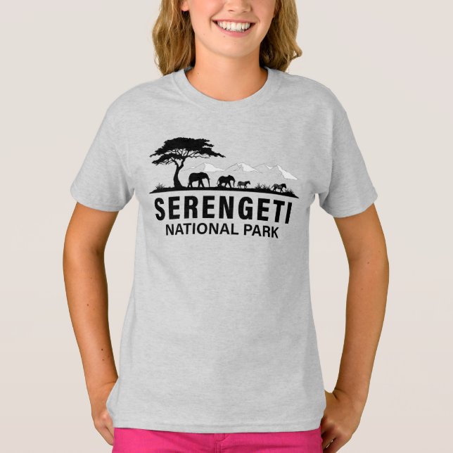 Camiseta Parque nacional Serengeti (Anverso)