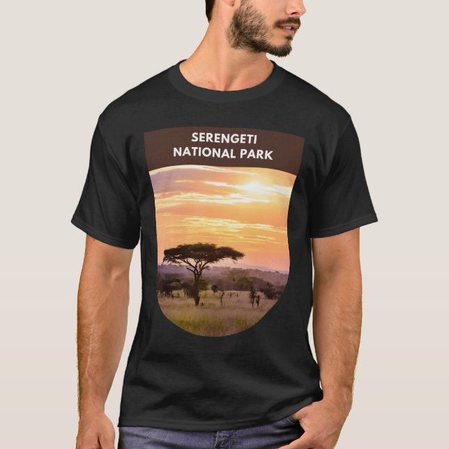 Camiseta Parque nacional Serengeti (Anverso)