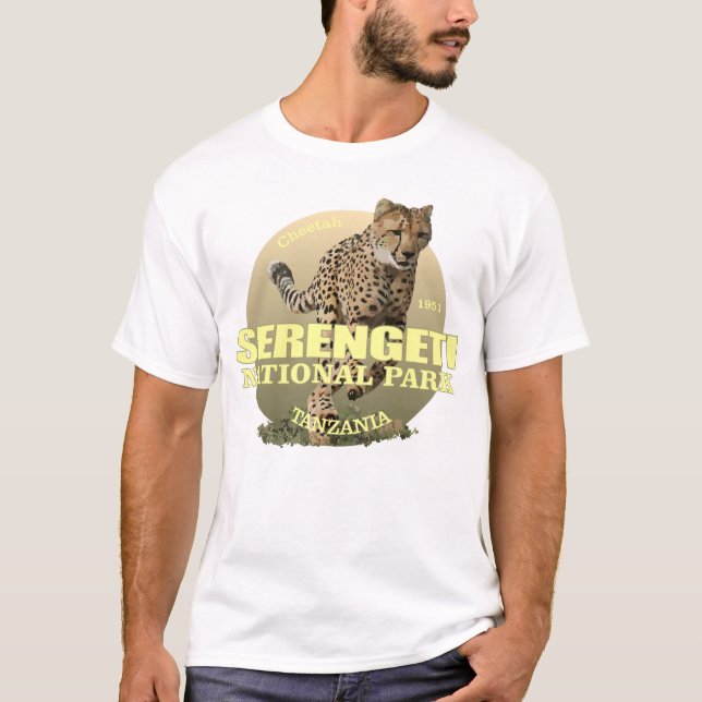 Camiseta Parque nacional Serengeti (Cheetah) WT (Anverso)