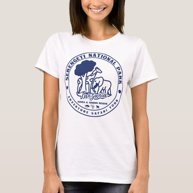 Camiseta Parque nacional Serengeti Tanzania Safari Mara Sim (Anverso)