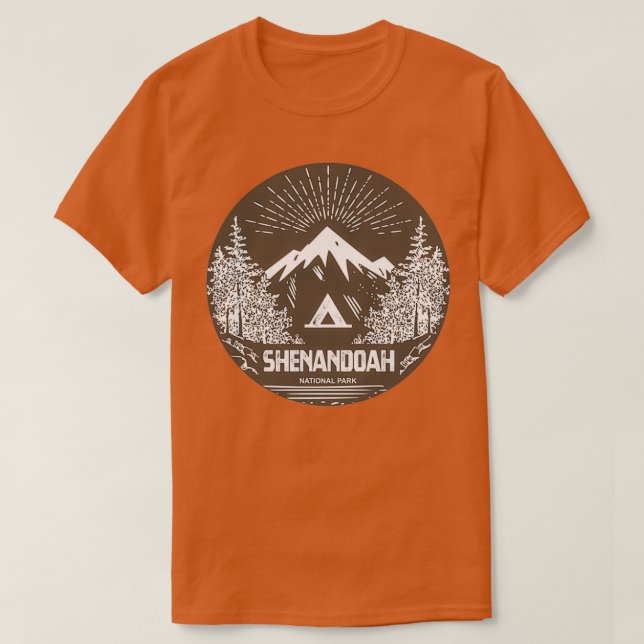 Camiseta Parque nacional Shenandoah (Diseño del anverso)