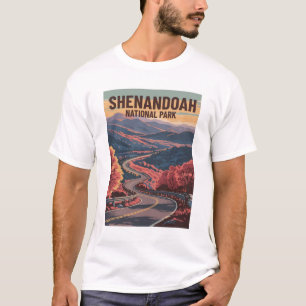 Camiseta Parque nacional Shenandoah Arte de Virginia Wilder