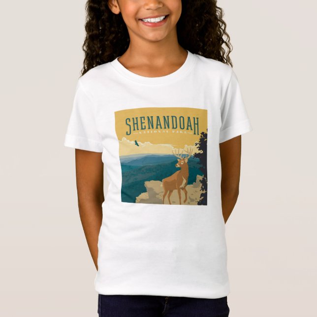 Camiseta Parque nacional Shenandoah | Deer (Anverso)