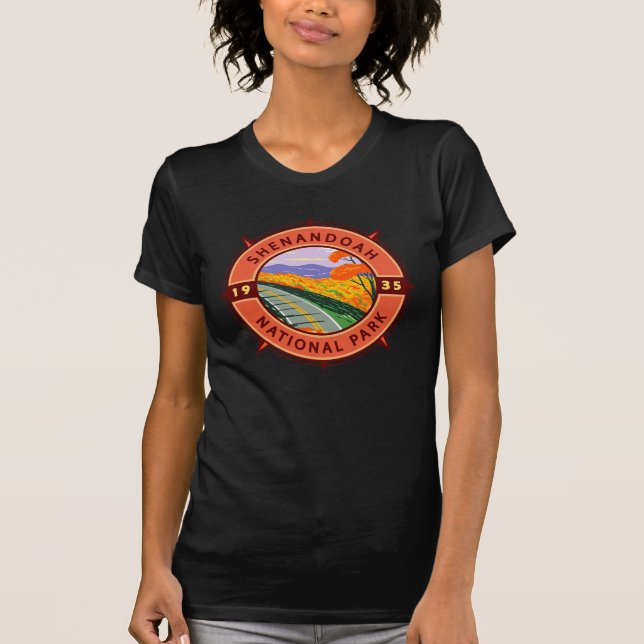 Camiseta Parque nacional Shenandoah Emblem (Anverso)
