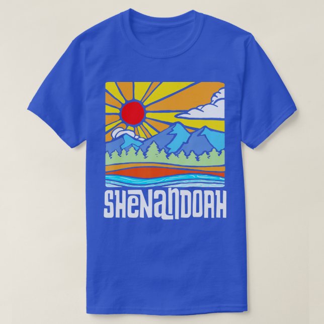 Camiseta Parque nacional Shenandoah Montaña de la Naturalez (Diseño del anverso)