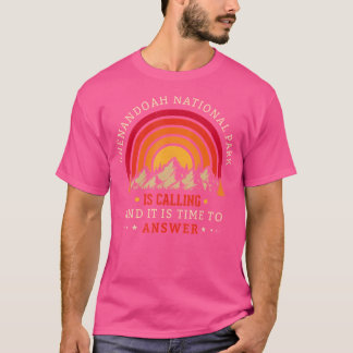 Camiseta Parque nacional Shenandoah Senderismo Hombres Muje