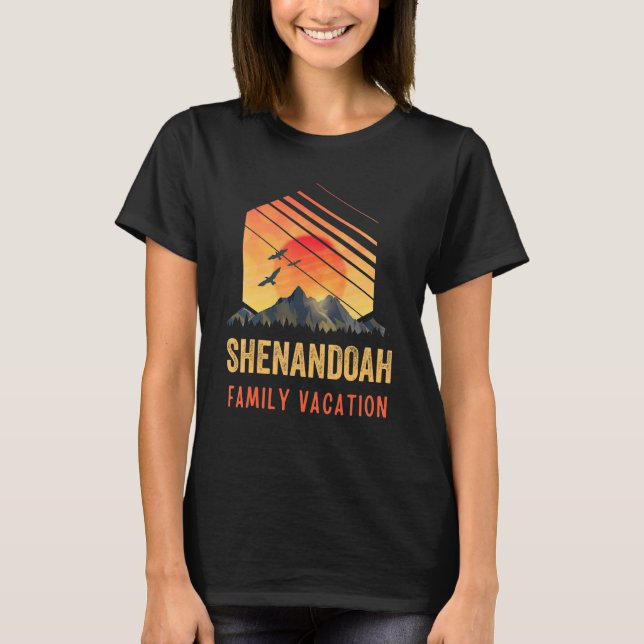 Camiseta Parque nacional Shenandoah Virginia Vintage Family (Anverso)