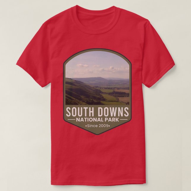 Camiseta Parque nacional South Downs 3 (Diseño del anverso)