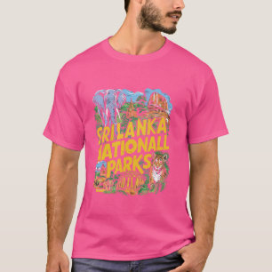 Camiseta Parque nacional Sri Lanka India Elefantes Viajan V
