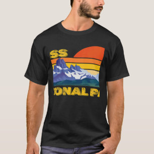 Camiseta Parque nacional suizo Alpes Souvenir Engadin Retro