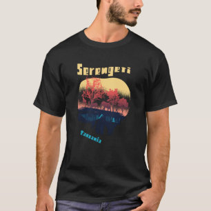 Camiseta Parque nacional Tanzania Serengeti África Safari B