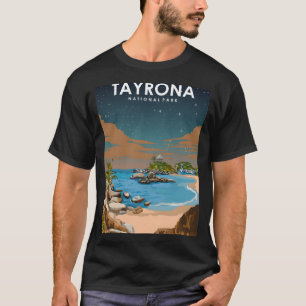 Camiseta Parque nacional Tayrona Belleza costera de noche