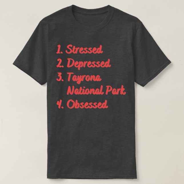 Camiseta Parque nacional Tayrona deprimido (Diseño del anverso)