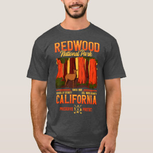Camiseta Parque nacional Tee California Bear Redwood Nation