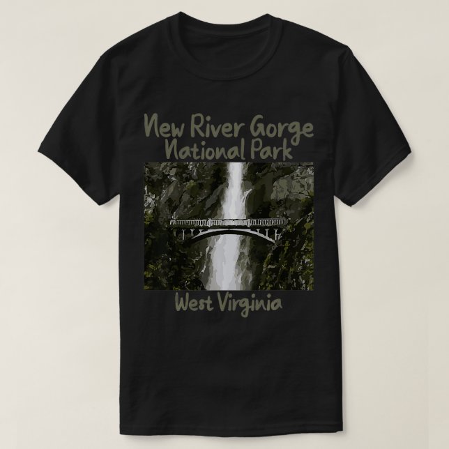 Camiseta Parque nacional Tee New River Gorge de Virginia Oc (Diseño del anverso)