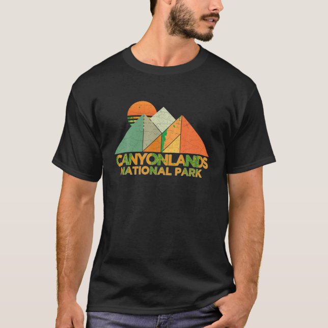 Camiseta Parque nacional Tee Shirt de los Cañones Retro Vin (Anverso)