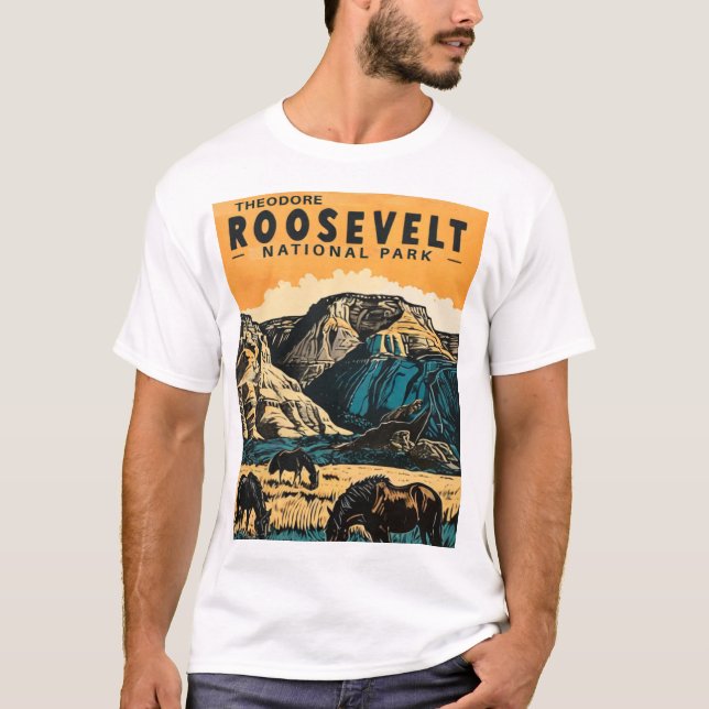 Camiseta Parque nacional Theodore Roosevelt (Anverso)
