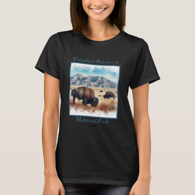 Camiseta Parque nacional Theodore Roosevelt (Anverso)