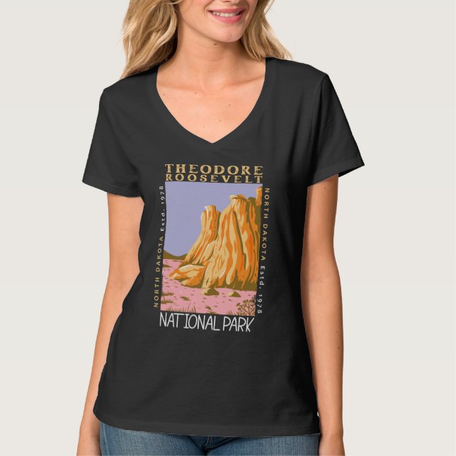 Camiseta Parque nacional Theodore Roosevelt (Anverso)