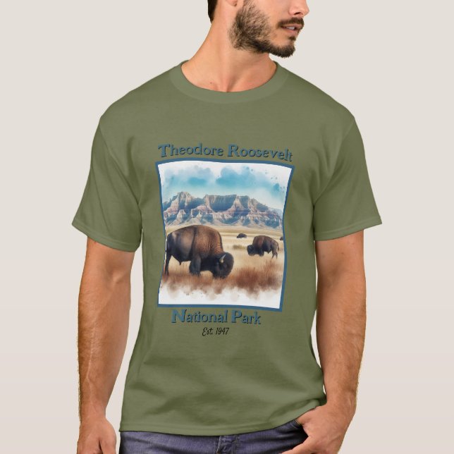 Camiseta Parque nacional Theodore Roosevelt (Anverso)