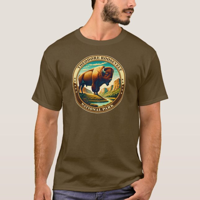 Camiseta Parque nacional Theodore Roosevelt North Dakota (Anverso)