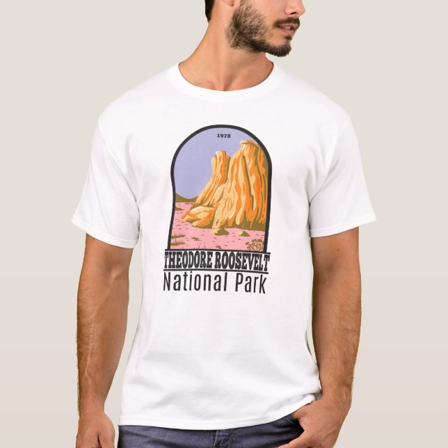 Camiseta Parque nacional Theodore Roosevelt North Dakota (Anverso)