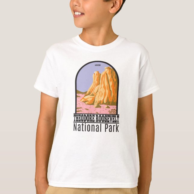 Camiseta Parque nacional Theodore Roosevelt North Dakota (Anverso)