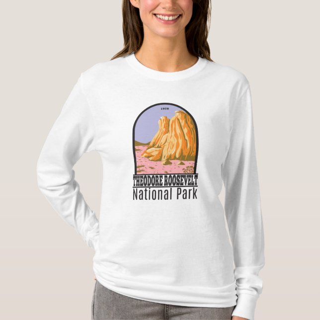 Camiseta Parque nacional Theodore Roosevelt North Dakota (Anverso)