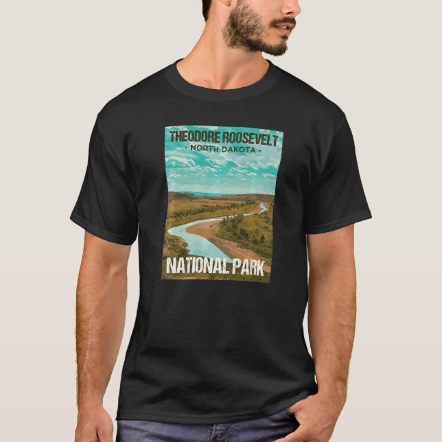 Camiseta Parque nacional Theodore Roosevelt North Dakota Po (Anverso)