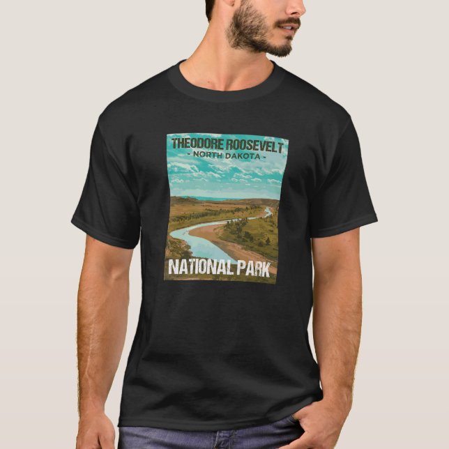 Camiseta Parque nacional Theodore Roosevelt North Dakota Po (Anverso)