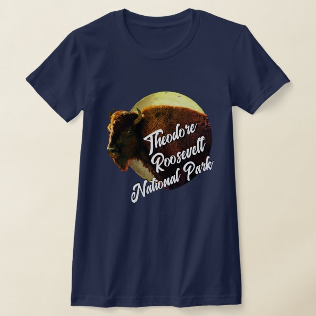 Camiseta Parque nacional Theodore Roosevelt y Búfalo (Distribución)