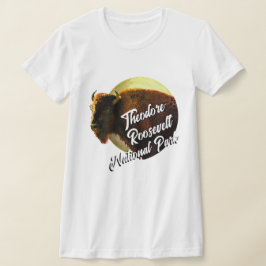 Camiseta Parque nacional Theodore Roosevelt y Búfalo