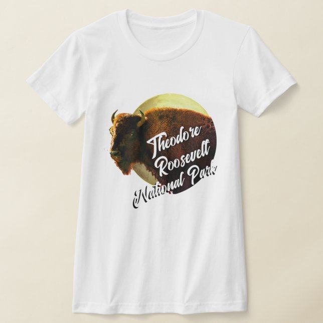 Camiseta Parque nacional Theodore Roosevelt y Búfalo (Distribución)