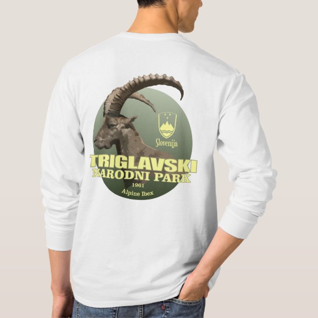 Camiseta Parque nacional Triglav (Alpine Ibex) WT (Reverso)
