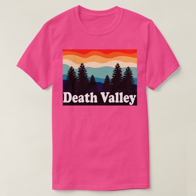 Camiseta Parque nacional Valle de la Muerte Retro (Diseño del anverso)