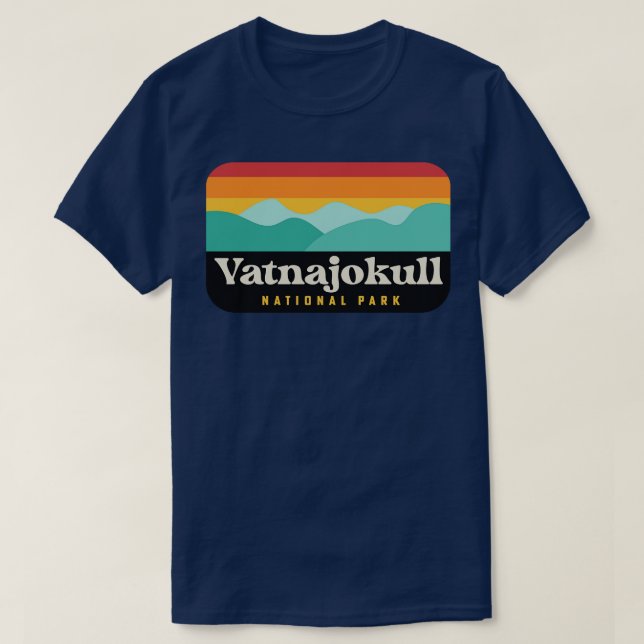 Camiseta Parque nacional Vatnajokull Glaciar de Camping de  (Diseño del anverso)