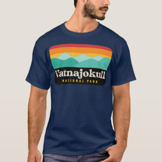 Camiseta Parque nacional Vatnajokull Glaciar de Camping de
