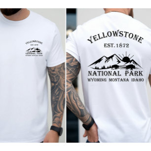Camiseta Parque Nacional Vintage Wyoming Yellowstone
