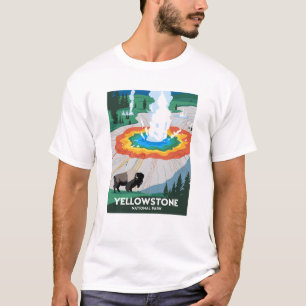 Camiseta Parque nacional Vivid Yellowstone