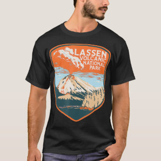Camiseta Parque Nacional Volcán Retro de Lassen