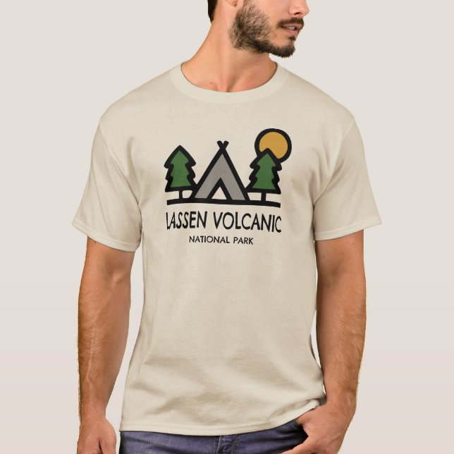 Camiseta Parque nacional volcánico de Lassen (Anverso)