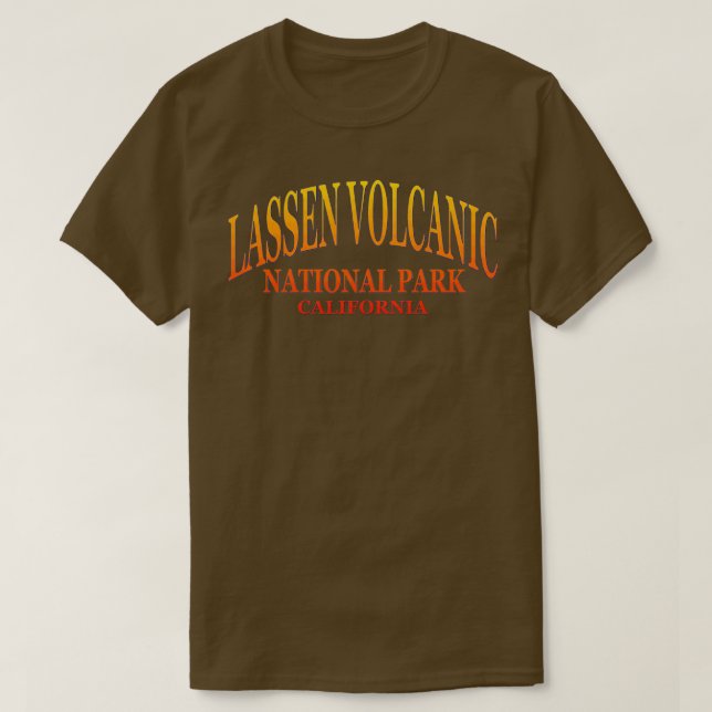 Camiseta Parque nacional volcánico de Lassen, California (Diseño del anverso)