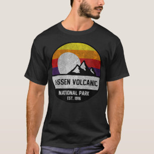 Camiseta Parque nacional volcánico de Lassen, diseño de m