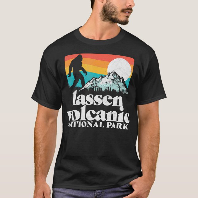 Camiseta Parque nacional volcánico de Lassen Montañas Bigfo (Anverso)