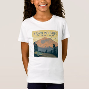 Camiseta Parque nacional volcánico de Lassen   Viaje por ca