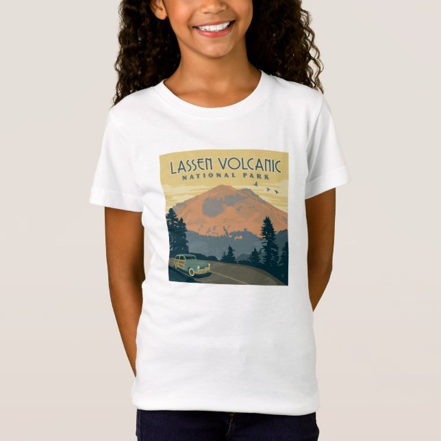 Camiseta Parque nacional volcánico de Lassen | Viaje por ca (Anverso)